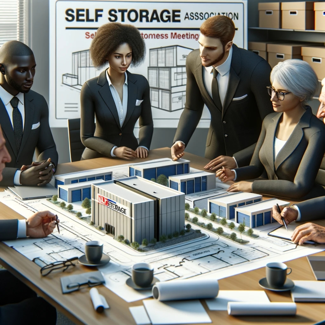 An image of a self storage association meeting.